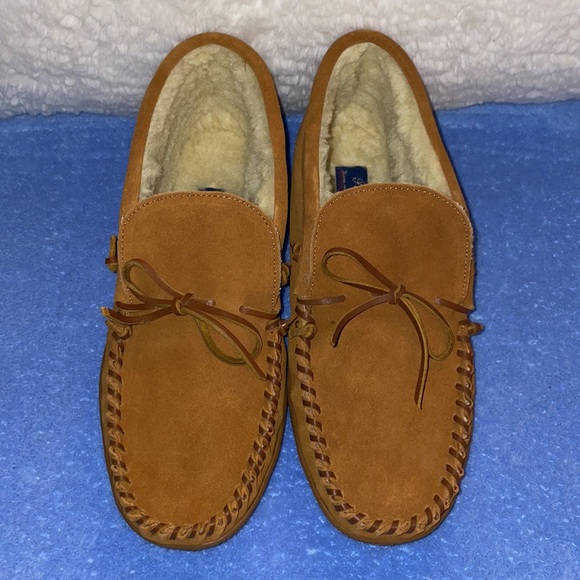 NWT PARRY Men’s Tan Moccasins.  Size 10 - Picture 2 of 7